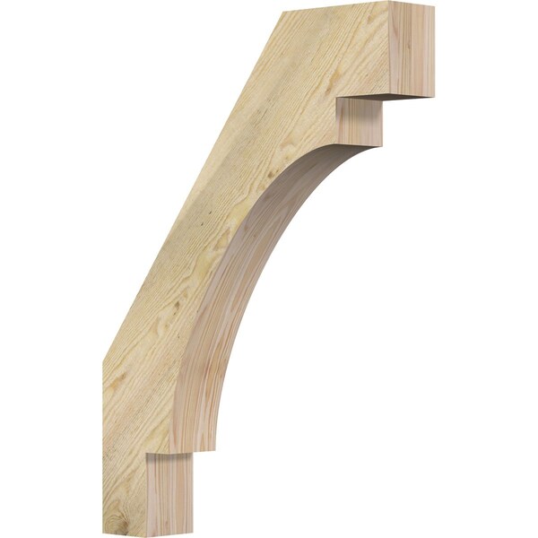 Ekena Millwork 4"W x 22"D x 30"H Merced Rough Sawn Knee Brace, Douglas Fir BRC04X22X30MRC00RDF - main